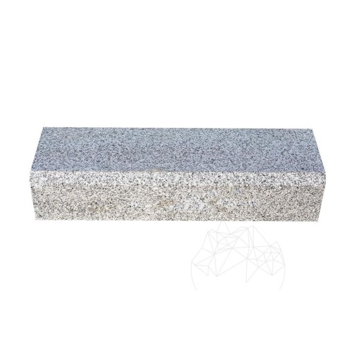 Bordura Granit Bianco Sardo, 10 x 15 x 50 cm (Bizot 2 cm 1L)