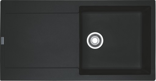 Chiuveta bucatarie Franke Maris MRG 611-L reversibila 970x500mm tehnologie Sanitized fragranite Nero