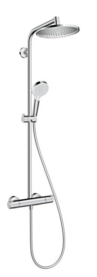 Coloana de dus Hansgrohe Crometta S 240 1 jet cu baterie dus termostatata crom