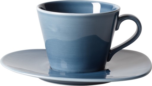 Ceasca si farfuriuta cafea like. By Villeroy & Boch Organic Turquoise 0.27 litri