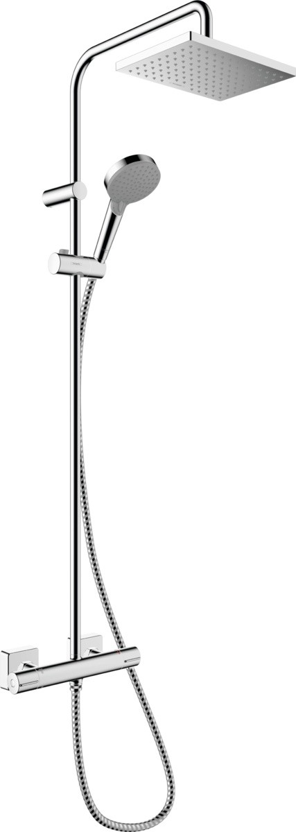 Coloana de dus Hansgrohe Vernis Shape 230 1 jet cu baterie termostatata crom