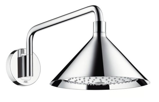 Palarie dus Hansgrohe Axor Front 240 cu 2 tipuri jet prindere perete