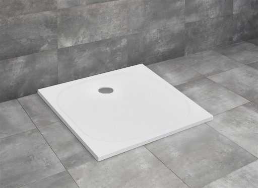 Cadita dus patrata marmura slim Radaway Zantos C 80x80x3 2cm