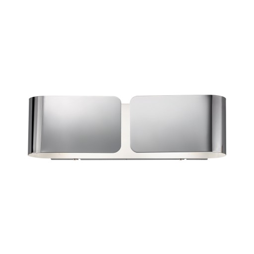 Aplica Ideal Lux Clip AP2 Small 2X60W 44x12.7cm crom