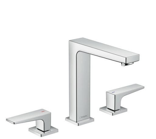 Baterie lavoar Hansgrohe Metropol 160 din 3 elemente ventil push-open