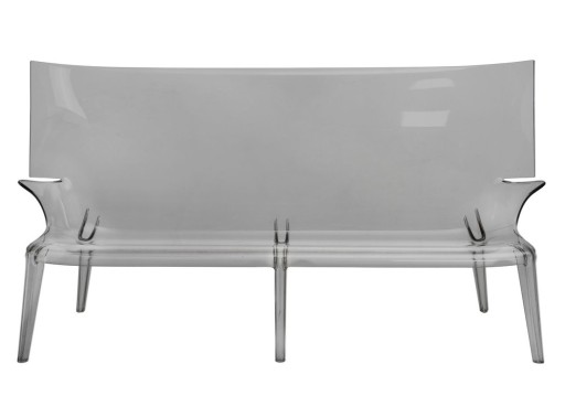 Canapea Kartell Uncle Jack design Philippe Starck 190cm fumuriu transparent