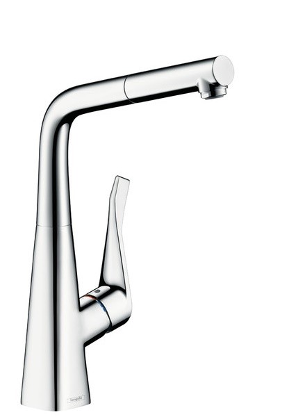 Baterie bucatarie Hansgrohe M7114-H320 ComfortZone 320 dus extractibi crom