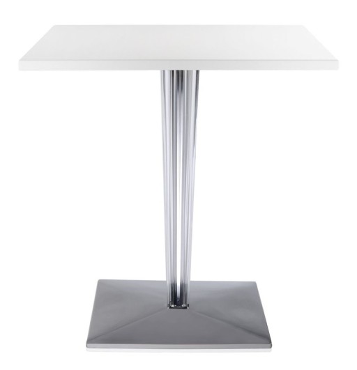 Masa Kartell TopTop design Philippe Starck & Eugeni Quitllet 70x70cm alb