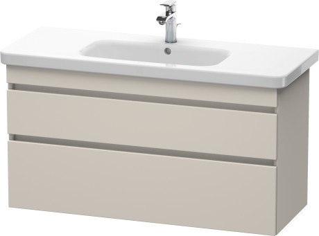 Dulap baza Duravit DuraStyle 113x44.8cm 2 sertare cu inchidere lenta taupe mat