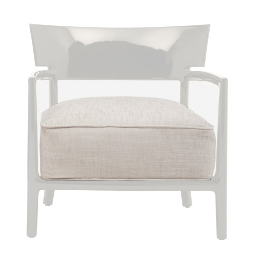 Fotoliu Kartell Cara Solid design Philippe Stark & Sergio Schito ivoire/beige