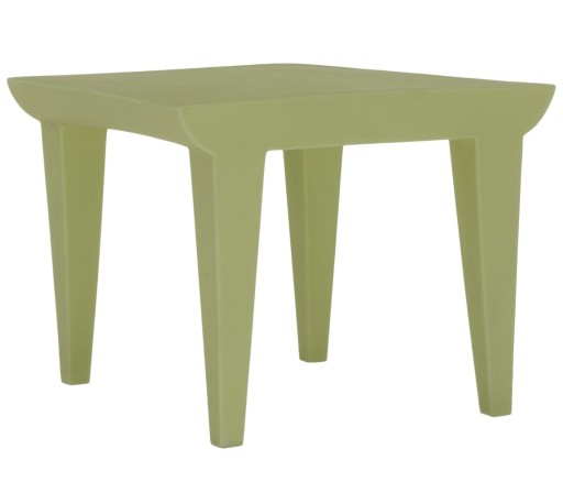 Masuta Kartell Bubble design Philippe Starck 51.5x51.5cm hx41.5cm verde