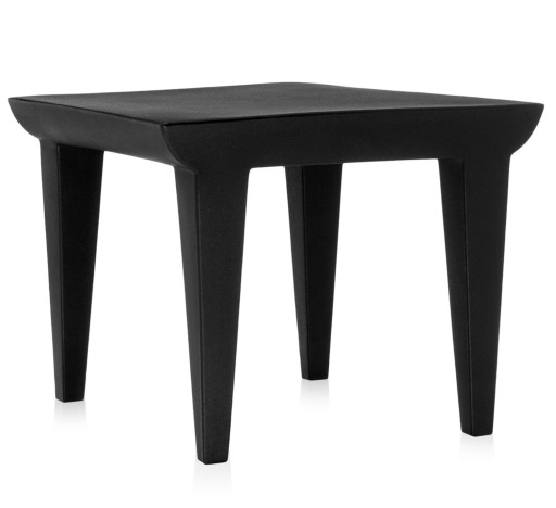 Masuta Kartell Bubble design Philippe Starck 51.5x51.5cm hx41.5cm negru