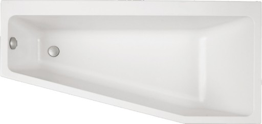 Cada baie asimetrica Villeroy & Boch Subway 170x80x45cm acril orientare stanga alb alpin