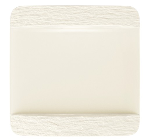 Farfurie plata Villeroy & Boch Manufacture Rock Blanc 28x28cm