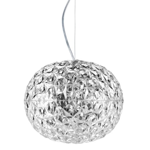 Suspensie Kartell Planet design Tokujin Yoshioka LED d31cm h27cm transparent