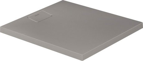 Cadita de dus dreptunghiulara Duravit Stonetto 80x90 cm compozit gri concrete