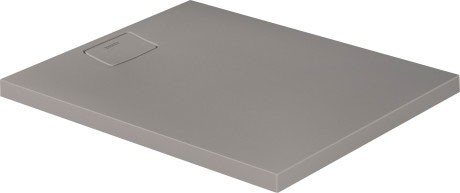 Cadita de dus dreptunghiulara Duravit Stonetto 80x100 cm compozit gri concrete