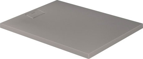 Cadita de dus dreptunghiulara Duravit Stonetto 90x120 cm compozit gri concrete