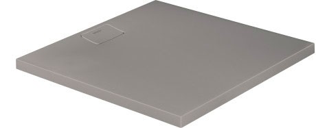 Cadita de dus dreptunghiulara Duravit Stonetto 100x100 cm compozit gri concrete