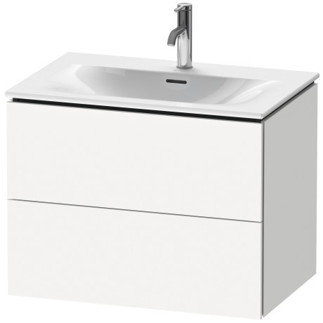 Dulap baza suspendat Duravit L-Cube 720x481mm cu doua sertare alb mat