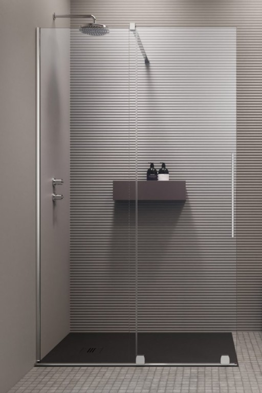 Cabina de dus tip Walk-in Radaway Furo 100 cm orientare stanga