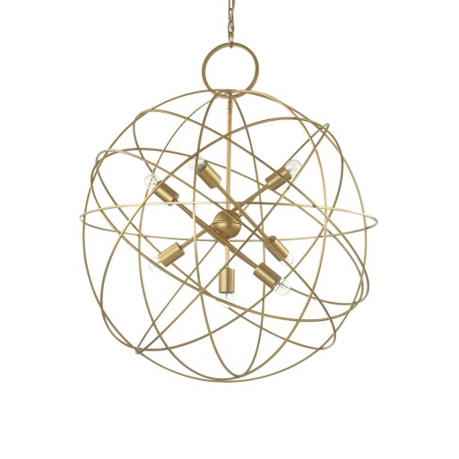 Pendul Ideal Lux Konse SP7 7x60W E27 h126-198cm dark gold