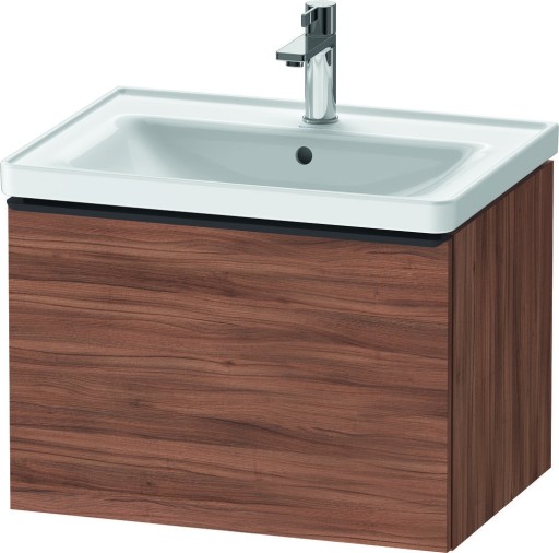 Dulap baza Duravit D-Neo cu 1 sertar pentru lavoar 65cm Natural Walnut Decor