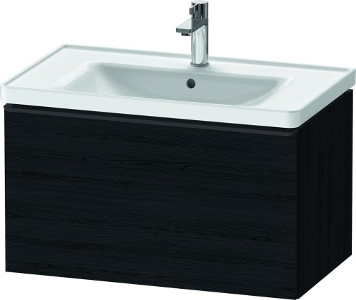 Dulap baza Duravit D-Neo cu 1 sertar pentru lavoar 80cm Black Oak