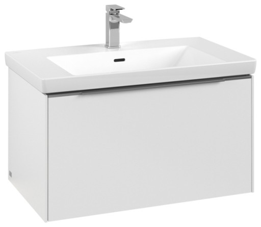 Dulap baza suspendat Villeroy & Boch Subway 3.0 cu iluminare 78x44x46cm Pure White