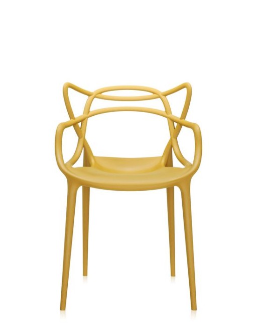 Set 2 scaune Kartell Masters design Philippe Starck & Eugeni Quitllet mustar