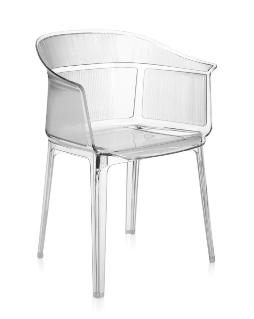 Set 2 scaune Kartell Papyrus design Ronan & Erwan Bouroullec transparent