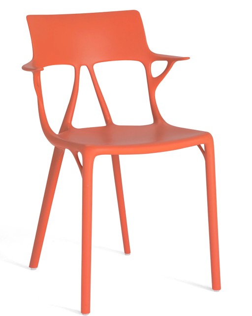 Set 2 scaune Kartell A.I. design Philippe Starck portocaliu