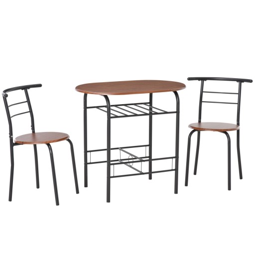 Set de masa cu scaune HOMCOM, mobilier pentru bucatarie | Aosom RO