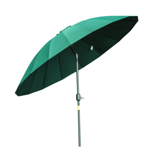 Outsunny Umbrelă de Grădină și Terasă cu Manivelă, Verde, Ф255x240cm | Aosom Romania