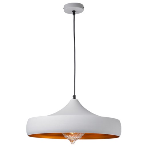 Lustra Aca Lighting, CALIPHATE, 46x123 cm, 1xE27, 40W, alb/auriu