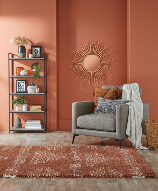 Covor Zane Terracotta, Flair Rugs, 160 x 230 cm, polipropilena, maro