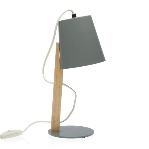 Lampa de masa Gloria, Versa, 1 x E14, 25W, 16.5x13x34 cm, lemn