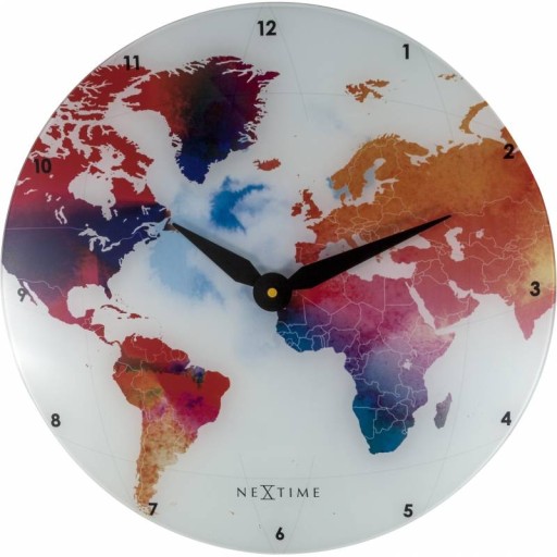 Ceas de perete NeXtime Colorful World 43cm