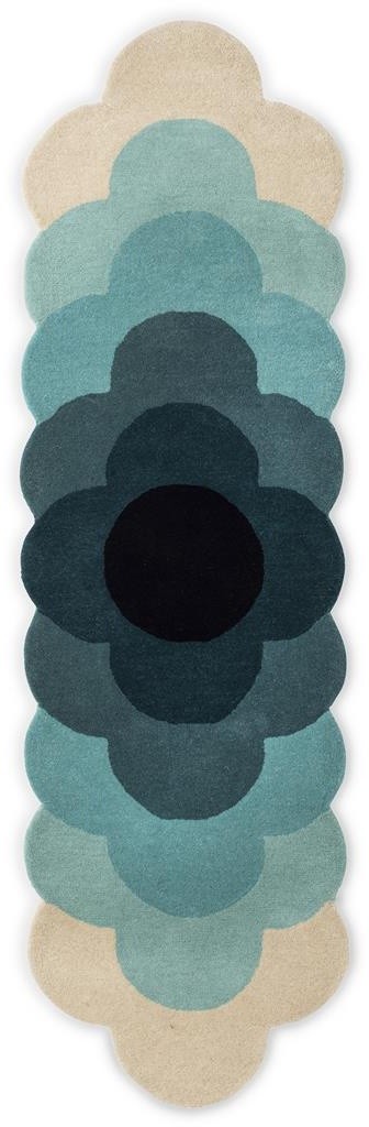 Covor Orla Kiely Optical Flower 67x230cm 61207 teal