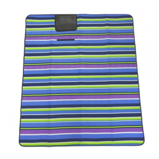 Patura pentru picnic fleece Stripe, Heinner, 150x180 cm, poliester, multicolor