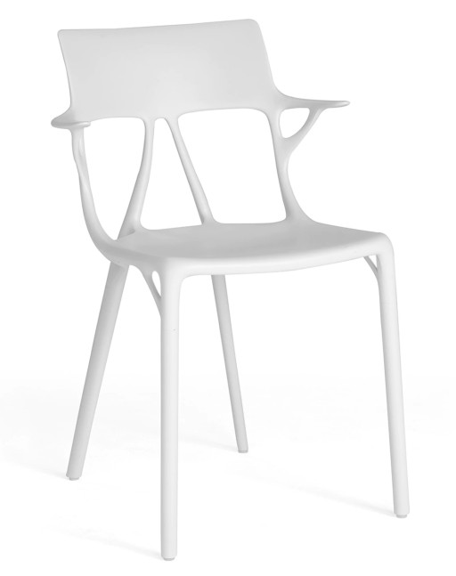 Set 2 scaune Kartell A.I. design Philippe Starck alb