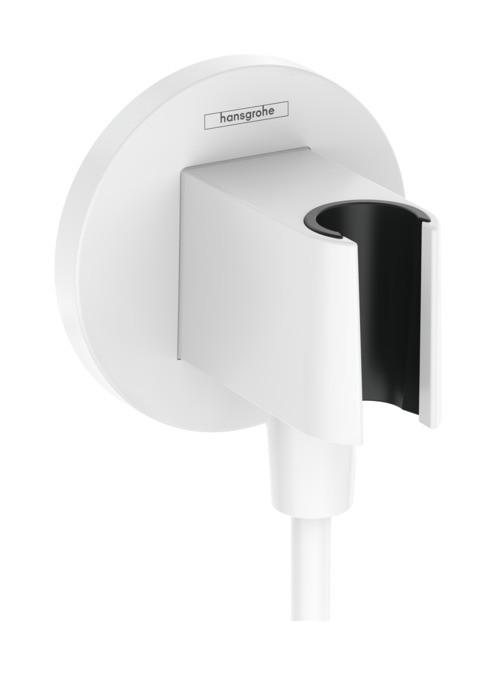 Accesoriu Hansgrohe FixFit S cu agatatoare de dus alb mat