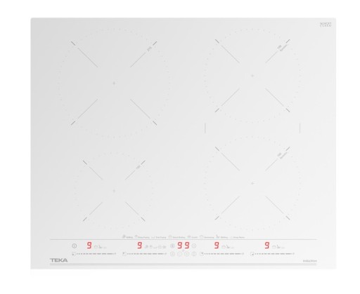 Plita inductie incorporabila Teka IZC 64630 cu 4 zone 60cm MultiSlider Touch Control alb