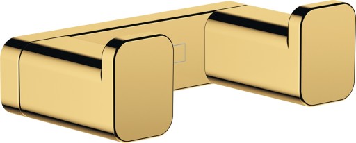 Cuier baie dublu Hansgrohe AddStoris gold optic lustruit