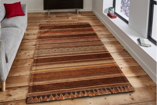 Covor rezistent Eko, IN 01 - Brown, Terra, 100% acril, 120 x 180 cm