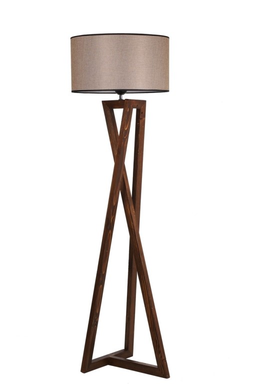 Lampadar, Luin, 8278-3, E27, 60 W, lemn/textil