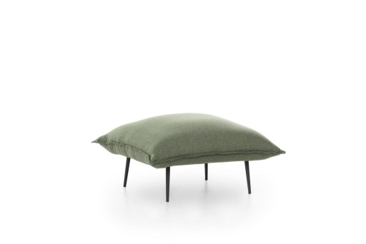 Taburet Aspen, Futon, 75x75x40 cm, metal, verde