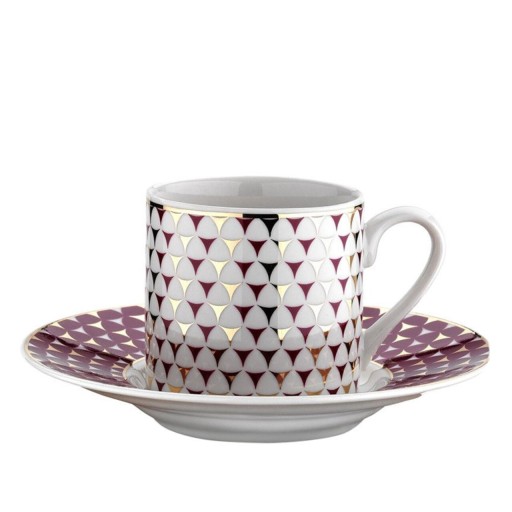 Set de cafea Kutahya Porselen, RU12KT43077512, 12 piese, portelan