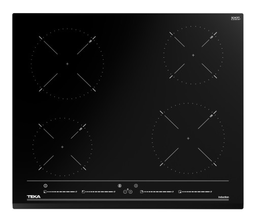 Plita inductie incorporabila Teka IZC 64010 4 zone 60cm MultiSlider Touch Control sticla neagra