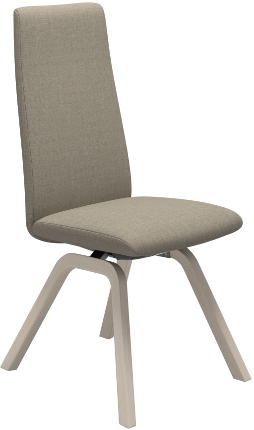 Scaun Stressless Laurel v2 High D200 M cadru whitewash tapiterie Silva Beige